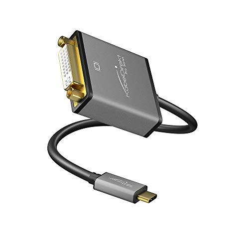 KabelDirekt – USB C auf DVI Adapter – 0,15m (Auflösungen bis zu 4K/30Hz, USB C 3.1 und Thunderbolt 3, geeignet für MacBook Pro 2016/2017, MacBook 12“, Chromebook Pixel uvm.) von KabelDirekt