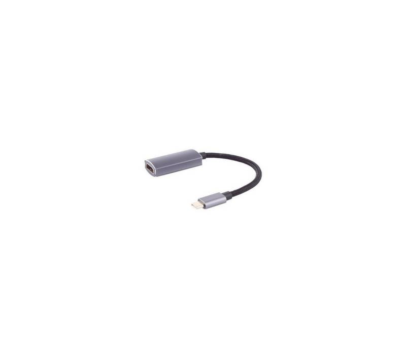 Kabelbude.eu Adapter USB Typ C Stecker auf HDMI-A Buchse, 4K60Hz, ProX, 0,1m USB-Adapter von Kabelbude.eu