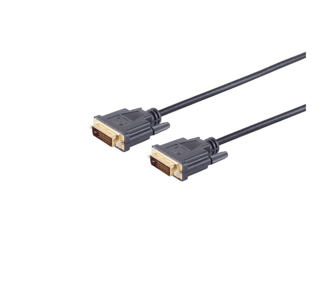 Kabelbude.eu DVI-D Stecker auf DVI-D Stecker 24+1, Dual-Link, vergoldete Kontakte Audio- & Video-Kabel, (200 cm) von Kabelbude.eu