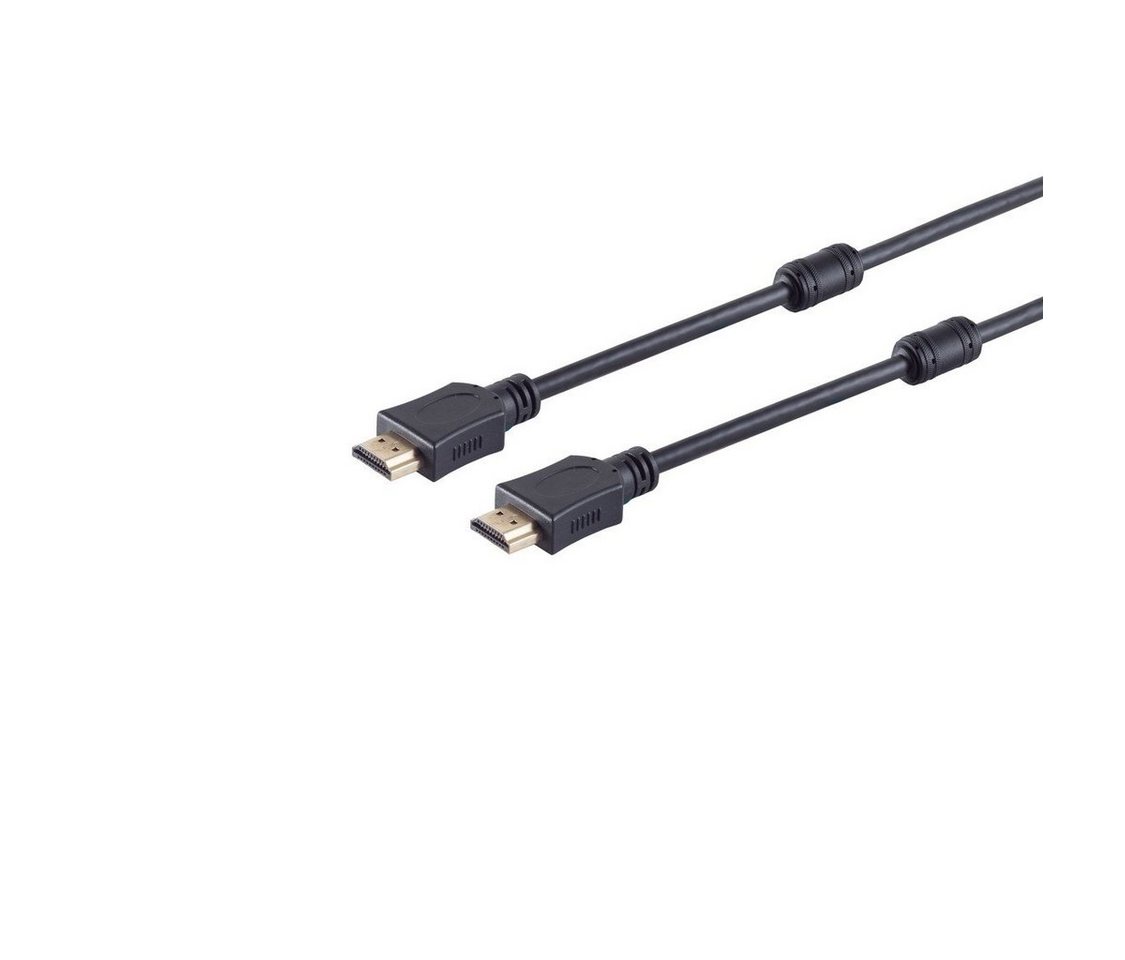 Kabelbude.eu HDMI A-Stecker/HDMI A-Stecker verg Ferrit HEAC 2m HDMI-Kabel, (200 cm) von Kabelbude.eu