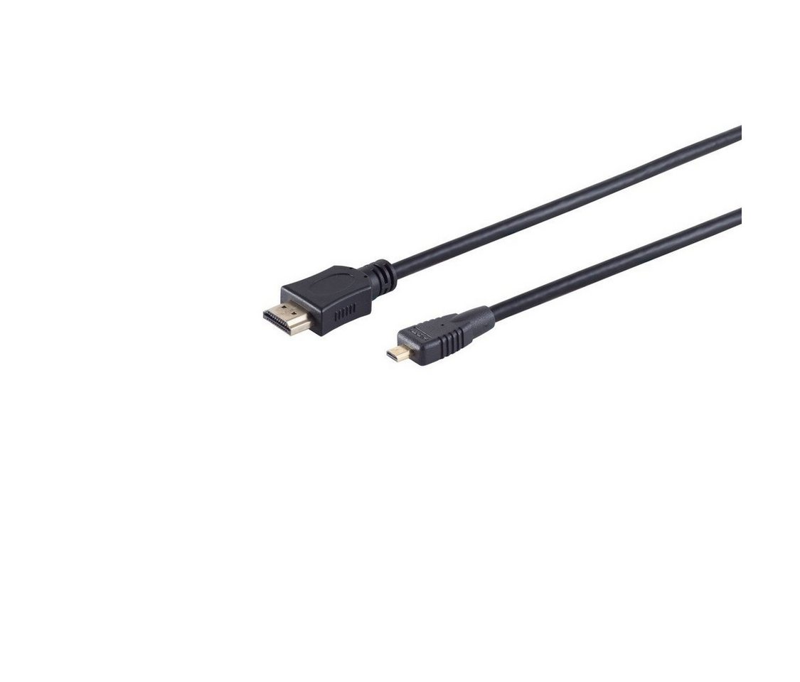 Kabelbude.eu HDMI A-Stecker/HDMI D-Stecker micro verg HEAC 2m HDMI-Kabel, (200 cm) von Kabelbude.eu