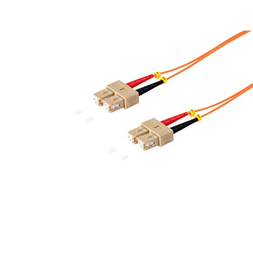 Kabelbude.eu LWL Glasfaser Duplex Patchkabel SC/SC OM2 50/125µm 1,00m von Kabelbude.eu
