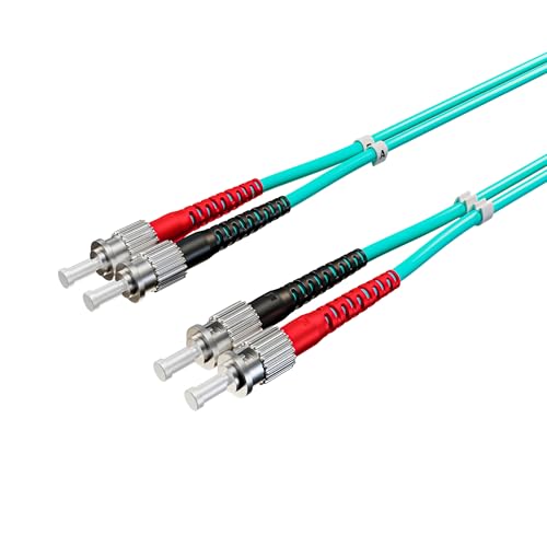 Kabelbude.eu LWL Glasfaser Duplex Patchkabel ST/ST OM3 50/125µm 2,00m von Kabelbude.eu