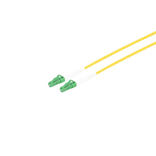Kabelbude.eu LWL Simplex Glasfaser Patchkabel LC/LC APC 9/125µ, OS2 gelb 0,50m Kabelbude.eu LWL Simplex Glasfaser Patchkabel LC/LC APC 9/125µ, OS2 gelb 0,50m von Kabelbude.eu