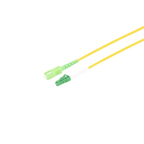 Kabelbude.eu LWL Simplex Glasfaser Patchkabel LC/SC APC 9/125µ, OS2 gelb 0,50m Kabelbude.eu LWL Simplex Glasfaser Patchkabel LC/SC APC 9/125µ, OS2 gelb 0,50m von Kabelbude.eu