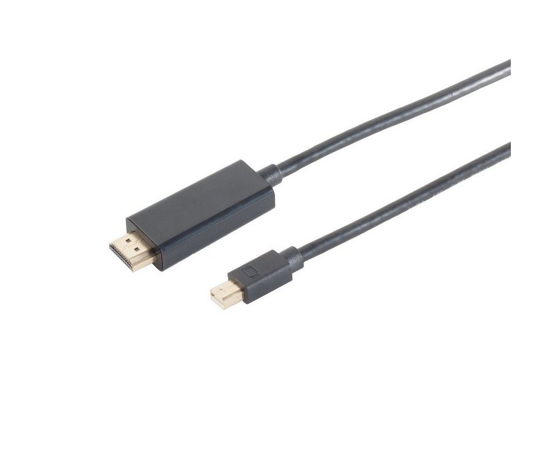 Kabelbude.eu Mini DP 1.4 Kabel, MINI-Displayportstecker auf HDMI Stecker, 4K60Hz Video-Kabel, (200 cm) von Kabelbude.eu