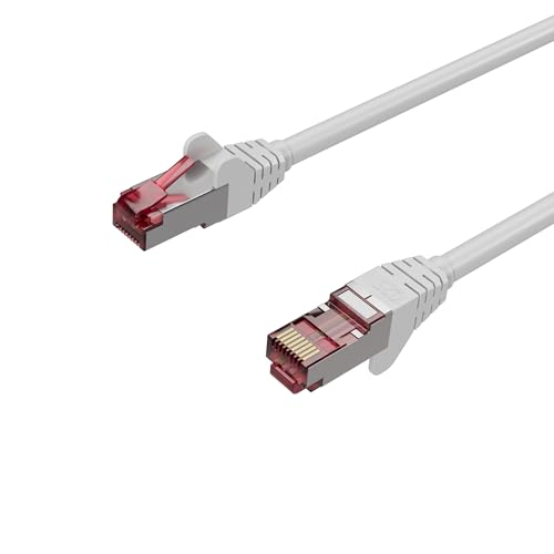 Kabelbude.eu Netzwerkkabel, RJ45 LAN, Ethernet Cat 6A, S/FTP, PIMF, Halogenfrei, GHMT Weiß 0,50m Kabelbude.eu Netzwerkkabel, RJ45 LAN, Ethernet Cat 6A, S/FTP, PIMF, Halogenfrei, GHMT Weiß 0,50m von Kabelbude.eu