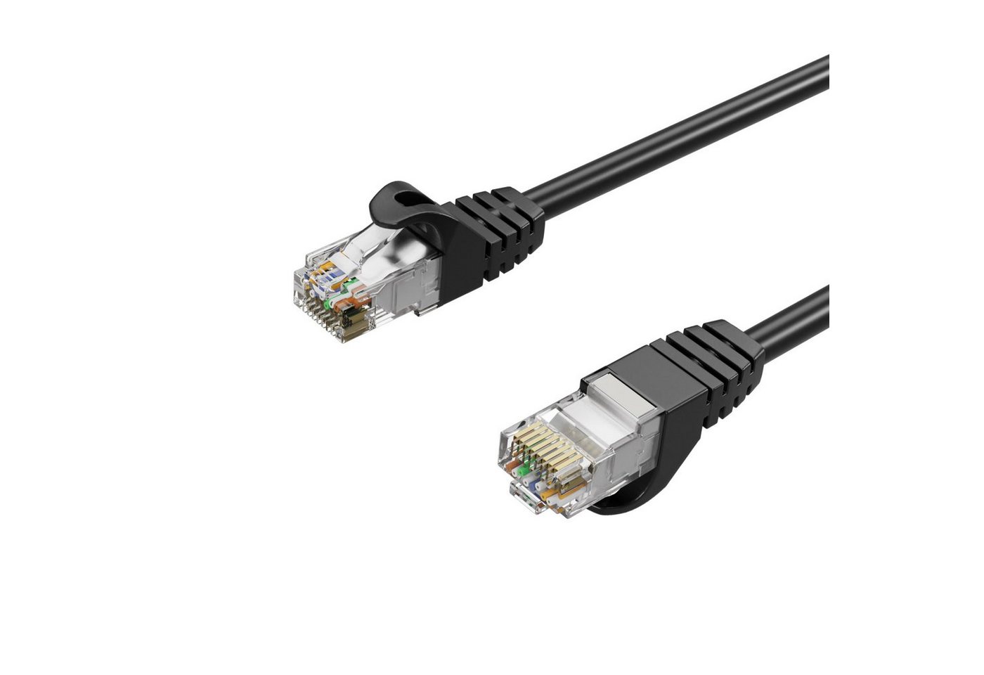 Kabelbude.eu Netzwerkkabel RJ45 LAN Kabel, Ethernet Kabel, S/FTP, PIMF, Rohkabel LAN-Kabel, RJ-45, (100 cm) von Kabelbude.eu