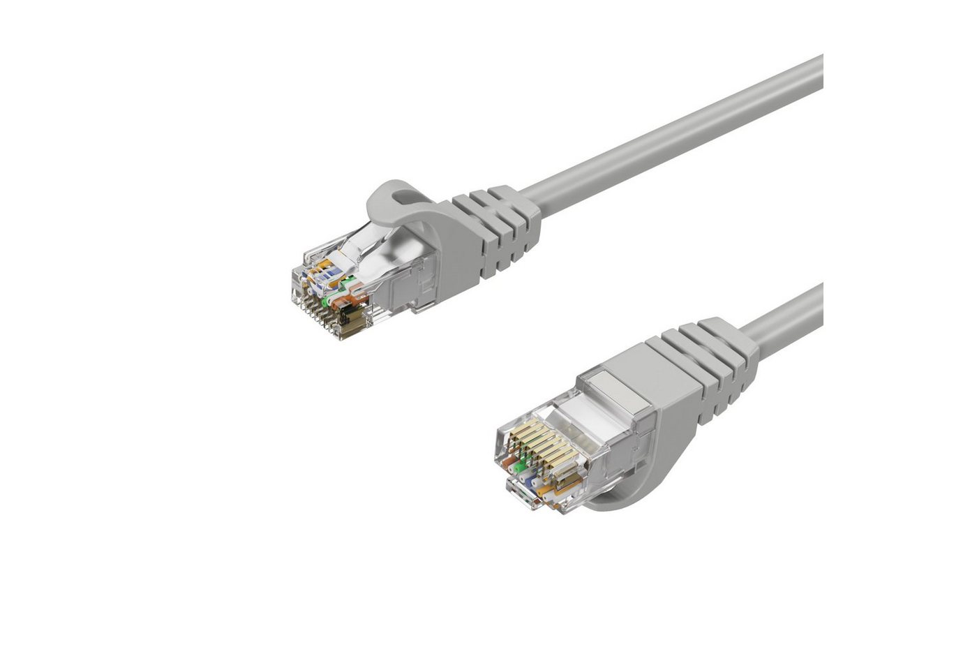 Kabelbude.eu Netzwerkkabel RJ45 LAN Kabel, Ethernet Kabel, S/FTP, PIMF, Rohkabel LAN-Kabel, RJ-45, (1000 cm) von Kabelbude.eu