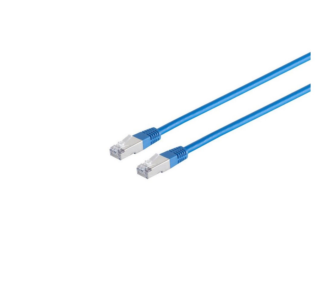 Kabelbude.eu Patchkabel, cat. 5e, SF/UTP, blau, 25,0m LAN-Kabel, RJ-45, (2500 cm) von Kabelbude.eu