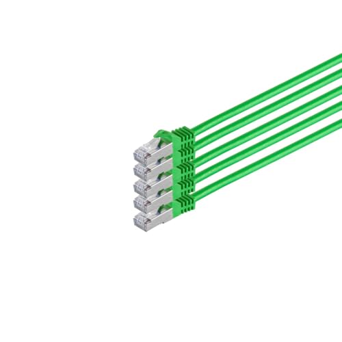 Kabelbude.eu RJ45 Patchkabel m. CAT 7 Rohkabel PIMF grün 5m von Kabelbude.eu