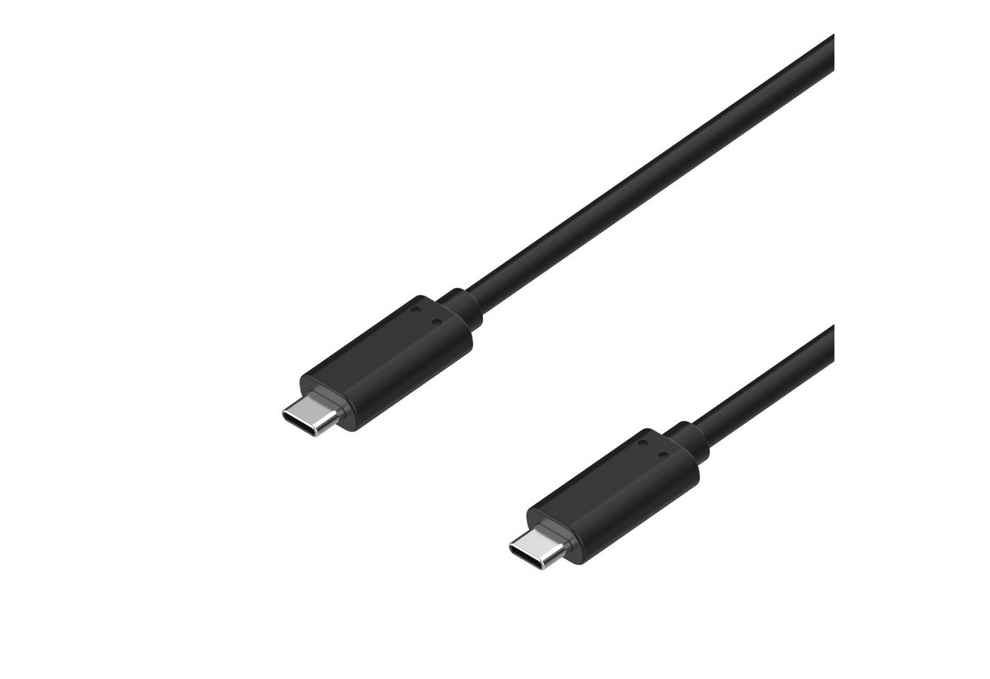 Kabelbude.eu USB Kabel 3.2 USB Typ C Stecker auf USB Typ C Stecker, Gen 2x2 schwa Smartphone-Kabel, (100 cm) von Kabelbude.eu