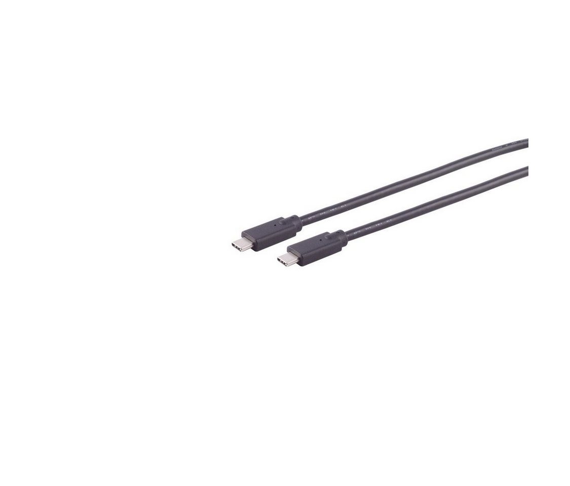 Kabelbude.eu USB Kabel Typ-C Verbindungskabel, 2.0, 100W, schwarz USB-Kabel, (200 cm) von Kabelbude.eu