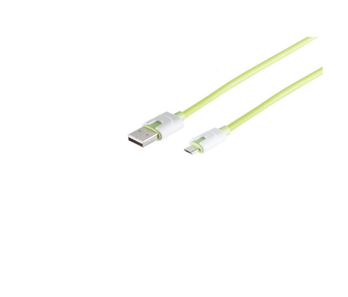 Kabelbude.eu USB Ladekabel, USB-A-Stecker auf USB Micro B Stecker Smartphone-Kabel, (200 cm) von Kabelbude.eu