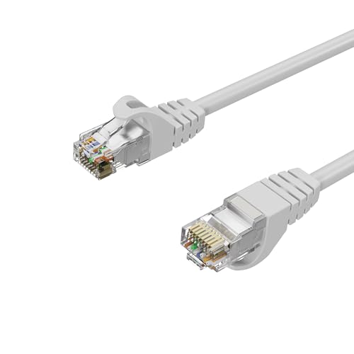 Netzwerkkabel RJ45 LAN Kabel, Ethernet Kabel, S/FTP, PIMF, Rohkabel Cat 7 Halogenfrei Weiß 5,00m von Kabelbude.eu