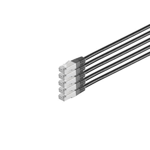 Kabelbude.eu Patchkabel cat 6 S/FTP PIMF HF VE5 schwarz 0,25m Kabelbude.eu Patchkabel cat 6 S/FTP PIMF HF VE5 schwarz 0,25m von Kabelbude.eu