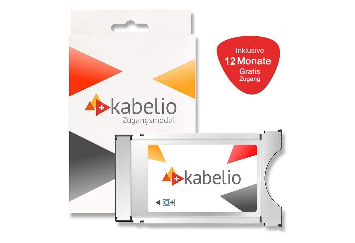 Kabelio CI+ Zugangsmodul inkl. 12 Monate Gratis-Zugang (CI+ Modul) CI-Modul von Kabelio