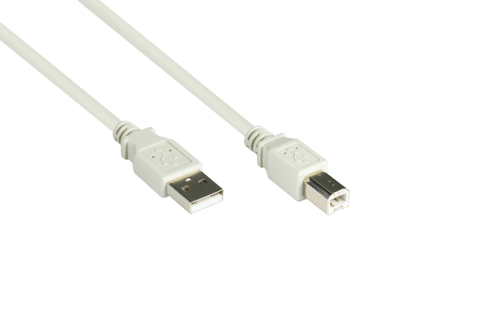 Anschlusskabel USB 2.0 Stecker A an Stecker B, grau, 0,5m Anschlusskabel USB 2.0 Stecker A an Stecker B, grau, 0,5m von Kabelmeister