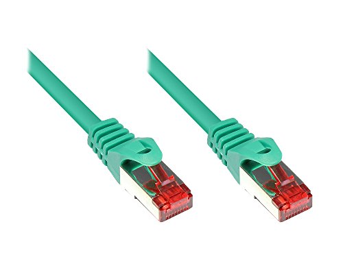 Kabelmeister® Cat.6 Ethernet LAN Patchkabel mit Rastnasenschutz - S/FTP, PiMF, PVC, 250MHz - Gigabit-fähig - grün, 15m von Kabelmeister