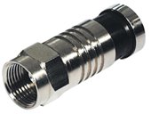 Kabelmeister® F-Stecker, Messing vernickelt, 7,0 mm von Kabelmeister