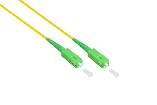 Kabelmeister OS2 LWL Kabel - 7,5 m - Simplex - Stecker SC (APC) an SC (APC) - Singlemode 9/125 - Lichtwellen-Leiter, Glasfaser-Kabel, Patchkabel für FTTH/FTTB/FTTx - QUALITÄTSWARE von Kabelmeister