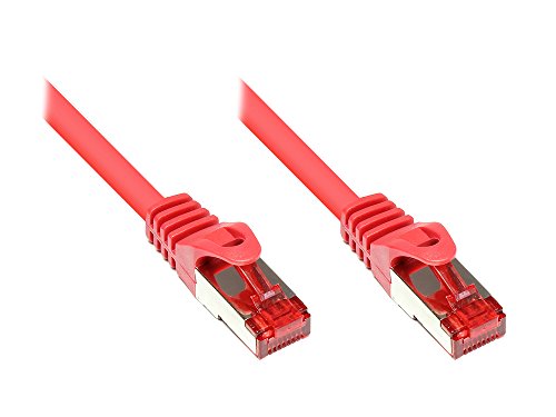 Kabelmeister® SO-36000 Cat6 Ethernet Gigabit LAN Patchkabel, 40 m, Rastnasenschutz RNS, doppelt geschirmt S/FTP, PiMF, 250MHz Rot von Kabelmeister