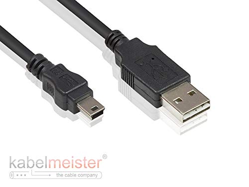 Kabelmeister SO-35919 USB 2.0 Kabel 0,5 m - USB 2.0 EASY A Stecker an EASY A Stecker (beidseitig verwendbar) - Folien- und Geflechtschirmung, Kupferadern (OFC) Schwarz von Kabelmeister