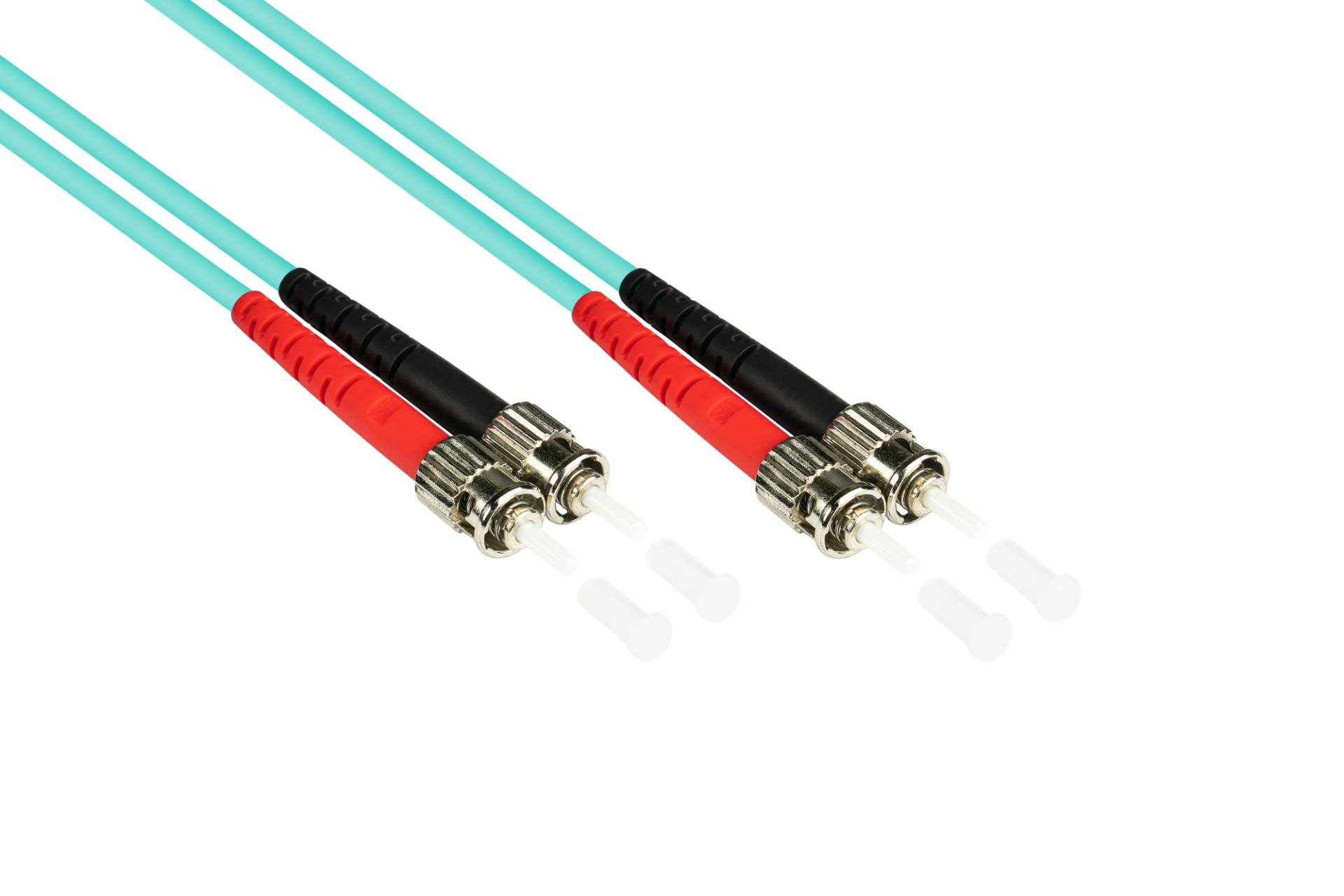 Patchkabel LWL Duplex OM3 (Multimode, 50/125) ST/ST, LSZH, 15m von Kabelmeister