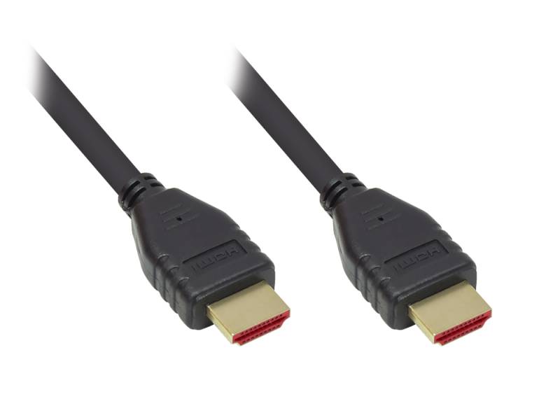 Ultra-High-Speed HDMI® 2.1 Kabel, 8K UHD-2 / 4K UHD, vergoldete Kontakte, CU, schwarz, 2m von Kabelmeister