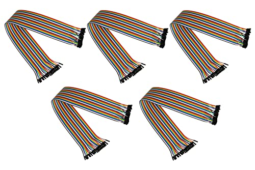 kabelmeister - Jumper Wire/Drahtbrücken-Kabel - Buchse an Buchse (Female to Female) - 5er-SPAR-Set - 20cm - 40-Pin trennbare Adern für Arduino, Raspberry Pi, Banana Pi, Breadboad, Steckboard etc. von Kabelmeister