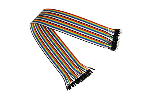 kabelmeister - Jumper Wire/Drahtbrücken-Kabel - Stecker an Buchse (Male to Female) - 40cm - 40-Pin trennbare Adern für Arduino, Raspberry Pi, Banana Pi, Breadboad, Steckboard etc. von Kabelmeister