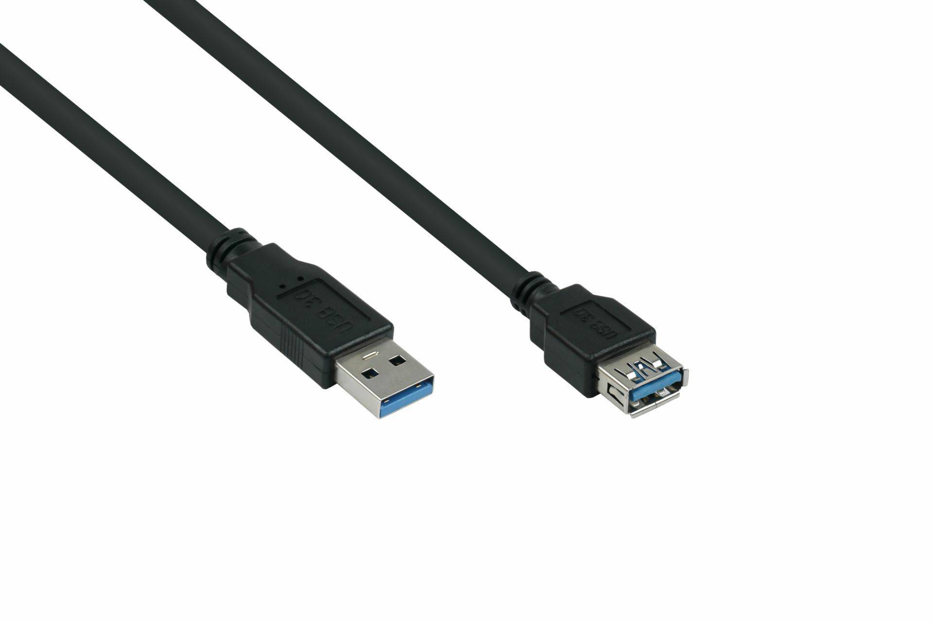 kabelmeister USB3.0 Verläng. A St.-A Bu. UL schwarz 3m kabelmeister USB3.0 Verläng. A St.-A Bu. UL schwarz 3m von Kabelmeister