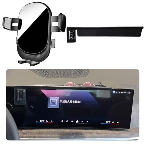 Kacarx Auto Handyhalterung für BMW X5/X6/X7 Auto Zubehör [Nur Kompatibel 2023-2025 X5 / X6 / X7 G05、G06、G07、F95、F96] 360° Drehbar Handy KFZ Halterungen für iPhone, Galaxy und Andere Android Smartphone von Kacarx