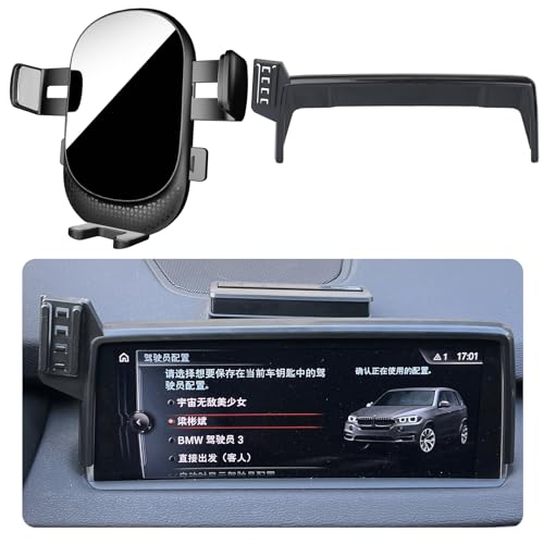 Kacarx Auto Handyhalterung für BMW X5 / X6 Auto Zubehör [Nur Kompatibel mit 2014-2018 X5 / X6 F15、F16、F85、F86] 360° Drehbar Handy KFZ Halterungen für iPhone, Galaxy und Andere Android Smartphone von Kacarx