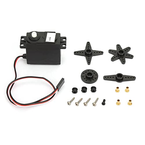 Kadimendium DS04-NFC-Servomotor 360-Grad-Servo mit Kontinuierlicher Rotation DC-Getriebemotor RC-Modell Fahrzeugteile Kompatibel mit Smart Car für RC-Roboter von Kadimendium