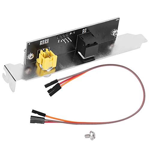 Kadimendium SPDIF OutPlate-Kabelhalterung Hochbeständige Motherboard-Halterung Digital Audio Output Back Plate-Kabel Industriegerät für ASUS/GIGABYTE/MSI-Motherboard Kadimendium SPDIF OutPlate-Kabelhalterung Hochbeständige Motherboard-Halterung Digital Audio Output Back Plate-Kabel Industriegerät für ASUS/GIGABYTE/MSI-Motherboard von Kadimendium