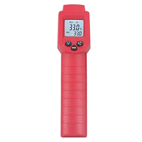 Kadimendium Temperatur-Mess Pistole Hand-Infrarot-Thermometer mit Hintergrund Beleuchtung LCD-Leucht Anzeige ohne Kontakt Messgerät für Motor Kühlschrank Kochen von Kadimendium