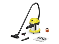 Kärcher WD 3 S, 1000 W, Trommel-Vakuum, Trocken&Nass, Staubbeutel, 15 l, Schwarz, Edelstahl, Gelb Kärcher WD 3 S, 1000 W, Trommel-Vakuum, Trocken&Nass, Staubbeutel, 15 l, Schwarz, Edelstahl, Gelb von Kärcher