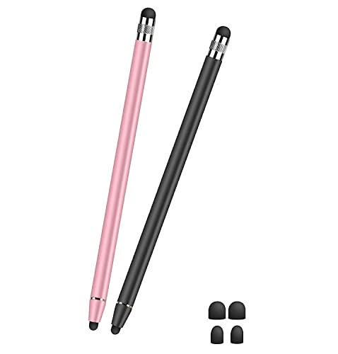 Kafeiya Universelle kapazitive Touchscreen-Stifte,2 in 1 Rubber Stylus Touch Pen,Tablet Universelle Kapazitive Touchpen für i-Phone pad Galaxy Smartphones und Tablets(2 Stück) von Kafeiya