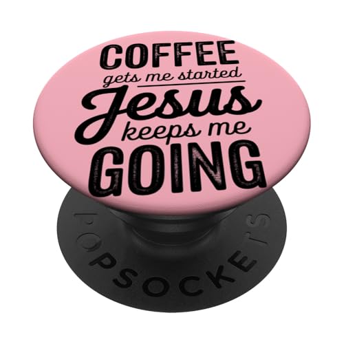 Kaffee Jesus Pink PopSockets Klebender PopGrip Kaffee Jesus Pink PopSockets Klebender PopGrip von Kaffee Jesus Pink