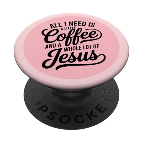 Kaffee Jesus Pink PopSockets Klebender PopGrip Kaffee Jesus Pink PopSockets Klebender PopGrip von Kaffee Jesus Pink