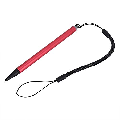 Kafuty Universal Touch Pen, Schwarz/Silber/Rot Resistiver Stift POS PDA Navigator Tablet Bildschirm Touch Painting Pen mit hängendem Federseil(rot) von Kafuty