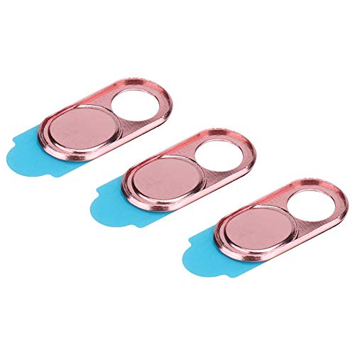 Kafuty Webcam Cover 3pcs Ultra Thin Webcam Abdeckung, Sicherheit Datenschutz, Metal Objektivdeckel Schutzhülle Schutz Geeignet für Smartphones Tablets Desktops Laptops(Rosa) von Kafuty