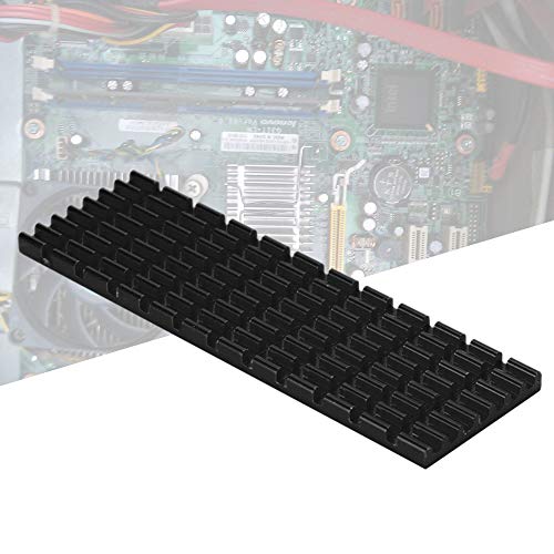 PCIE M.2 SSD 2280 Kühlkörper Kühler Kühlrippe Nano Wärmeleitende Silikon Kollierrippe für Desktop Laptop Computer(schwarz) von Kafuty