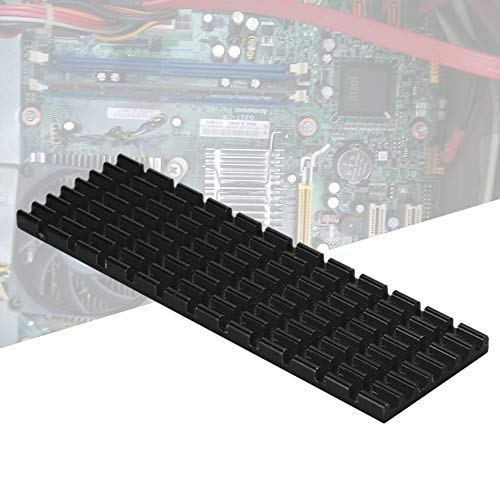 Kafuty PCIE M.2 SSD 2280 Kühlkörper Kühler Kühlrippe Nano Wärmeleitende Silikon Kollierrippe für Desktop Laptop Computer (schwarz) von Kafuty