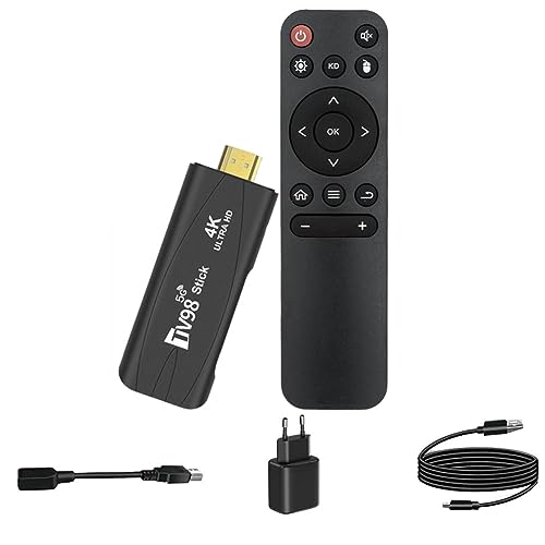 Kahdsvby TV98 TV Stick Smart TV Box 4K 60Fps Set Top Box 2G+16G Android12.1 2,4G 5G WiFi Android Einfache Installation (EU-Stecker) von Kahdsvby