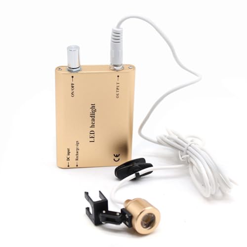 Kaichenyt Dental Scheinwerfer, 1W Dental-Stirnlampe Tragbarer mit Filter Clip-on Scheinwerfer Gold Kaichenyt Dental Scheinwerfer, 1W Dental-Stirnlampe Tragbarer mit Filter Clip-on Scheinwerfer Gold von Kaichenyt