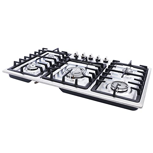 Kaichenyt Gaskochfeld 5 Flammig Kochfeld Flammenunterbrechungssystem für Zuhause Wohnmobil Kommerzielles Restaurants Camping usw 86 * 50 * 12.5cm Kaichenyt Gaskochfeld 5 Flammig Kochfeld Flammenunterbrechungssystem für Zuhause Wohnmobil Kommerzielles Restaurants Camping usw 86 * 50 * 12.5cm von Kaichenyt