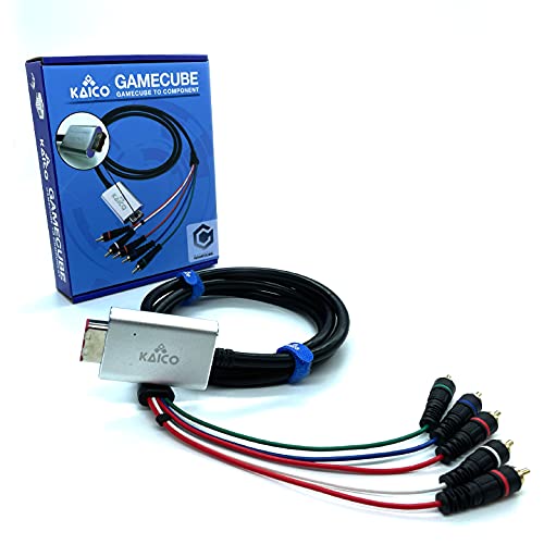 Kaico Component Cable Adapter Lead for the Nintendo GameCube Running GCVideo Lite Software – Supports Full Video and Audio. A Simple Plug and Play Component Converter for Gamecube von Kaico