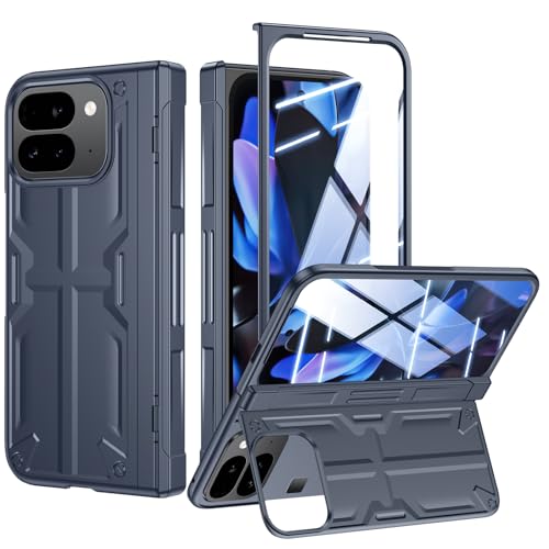 Kaiiecal Schutzhülle für Google Pixel-9-Pro: Schlankes Scharnier, robuste Standhülle mit Displayschutzfolie, Ganzkörper-weiche Schutzhülle für Pixel 9Pro Fold 2024, Blau Kaiiecal Schutzhülle für Google Pixel-9-Pro: Schlankes Scharnier, robuste Standhülle mit Displayschutzfolie, Ganzkörper-weiche Schutzhülle für Pixel 9Pro Fold 2024, Blau von Kaiiecal